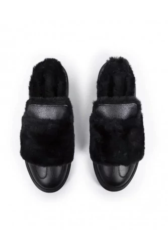 Mules Hogan "Cassetta" black for women