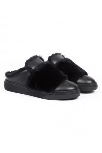 Mule Hogan "Cassetta" noir pour femme