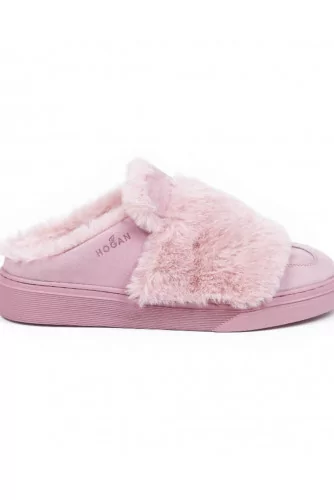 Mule Hogan "Cassetta" rose pour femme