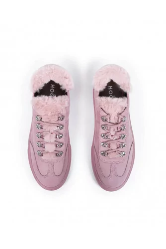 Tennis shoes Hogan "Cassetta" pale pink for women