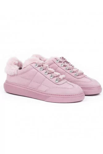 Tennis shoes Hogan "Cassetta" pale pink for women