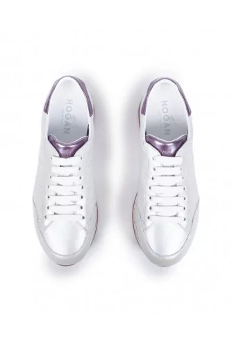 Sneakers Hogan "Maxi" white/pink for women