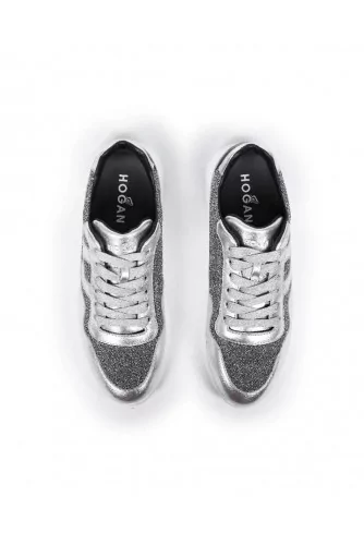 Sneakers Hogan "I Cube" silver for women