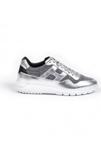 Sneakers Hogan "I Cube" silver for women