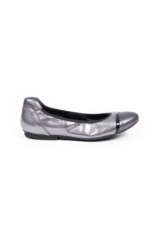 Wrap - Ballerines en cuir d'agneau 35 acier