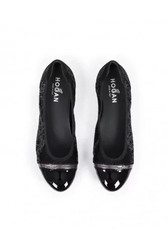 Ballerine Hogan "Wrap" noir pour femme