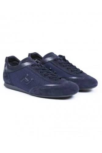 Basket Hogan "Olympia" bleu marine pour homme