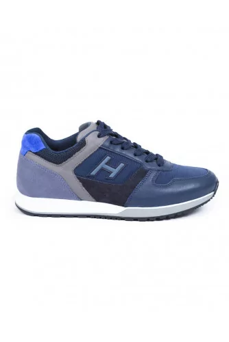 Basket Hogan "321" bleu marine, gris et noir pour homme