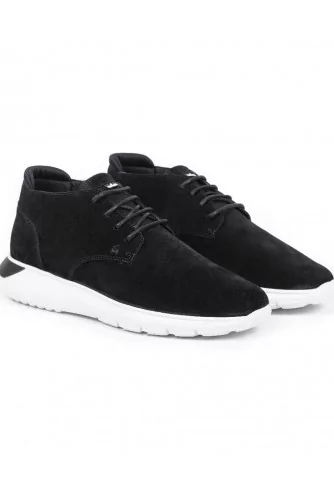 Sneakers Hogan "I Cube" black with white sole for men