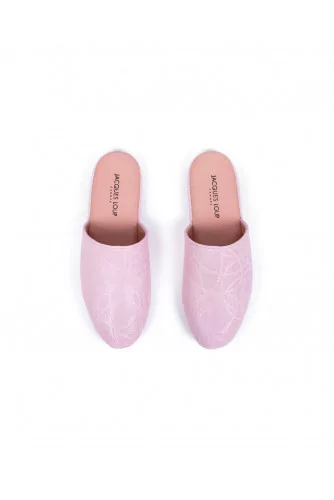 indoor mules Jacques Loup pink for women