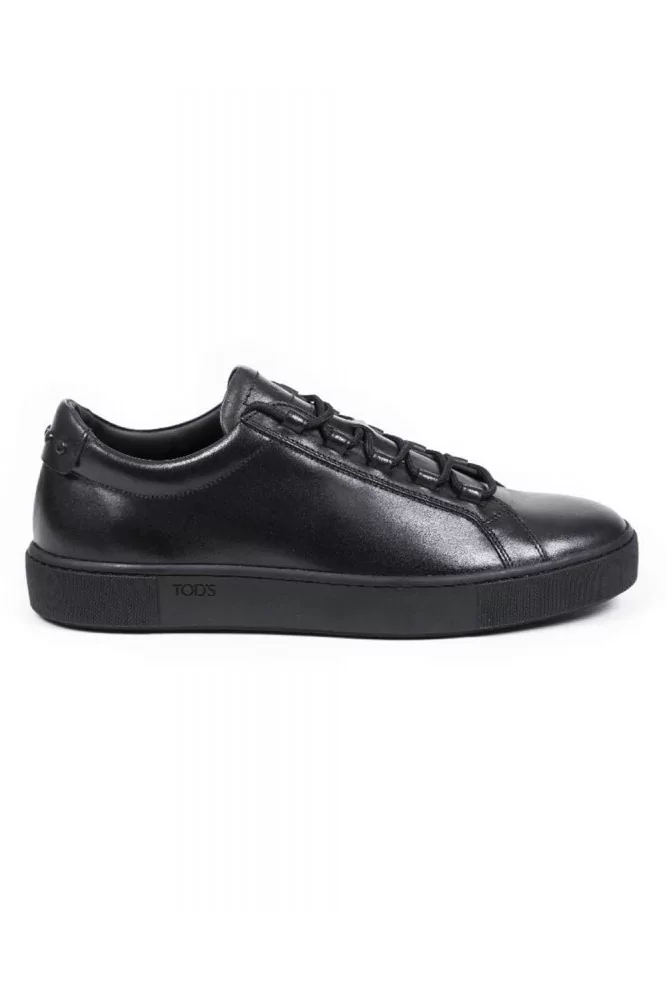 Tennis Tod's "Cassetta Fashion" noir semelle noire pour homme