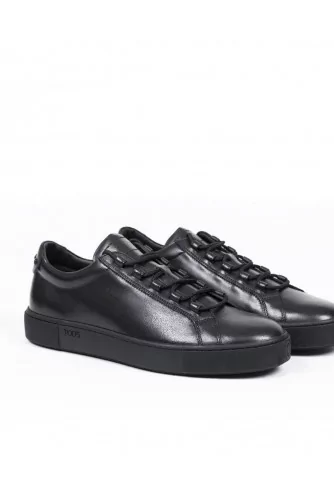 Tennis Tod's "Cassetta Fashion" noir semelle noire pour homme