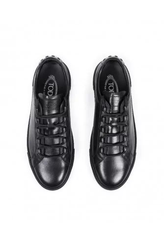 Tennis Tod's "Cassetta Fashion" noir semelle noire pour homme