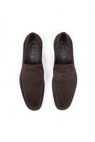 Mocassin Tod's "New Gomma" avec patte marron pour homme