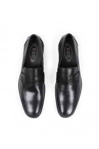 Mocassin Tod's "New Gomma Sottile" avec patte noir pour homme