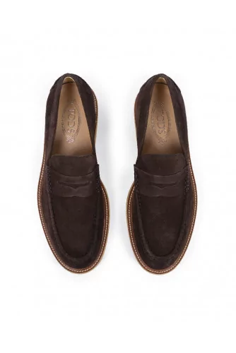 Moccasins Tod's brown with rubber sole for men