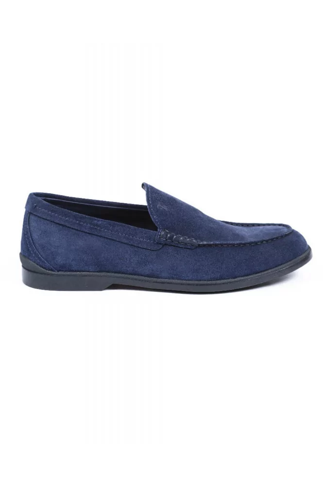 Mocassin Tod's "Casual business" bleu marine empeigne lisse pour homme