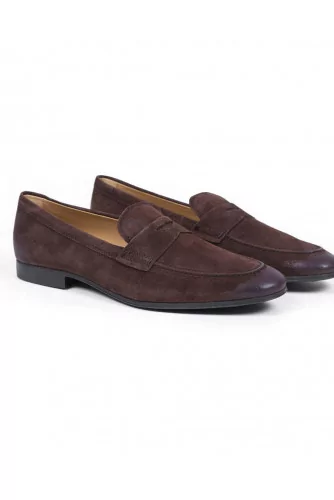 Mocassin Tod's "New Gomma" avec patte marron pour homme