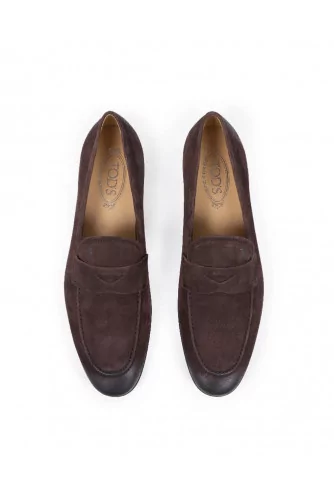 Mocassin Tod's "New Gomma" avec patte marron pour homme