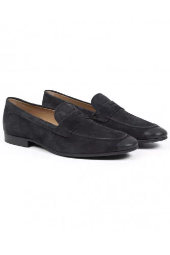 Mocassin Tod's avec patte gris foncé semelle gomme avec talon pour homme