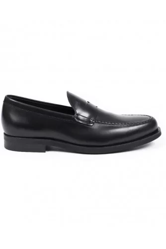 Mocassin Tod's "ZF" avec patte noir semelle cuir et gomme pour homme