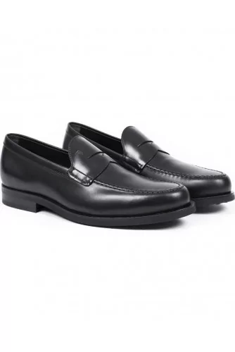 Mocassin Tod's "ZF" avec patte noir semelle cuir et gomme pour homme