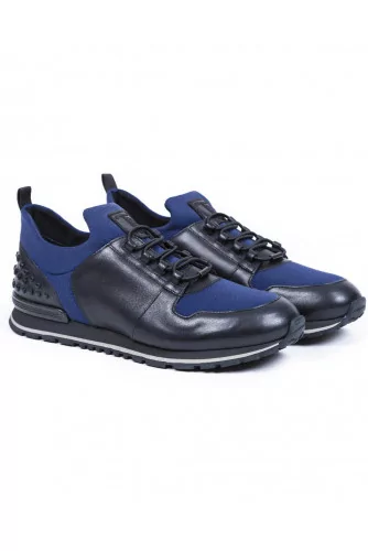 Basket Tod's "Running Scuba" noir-bleu pour homme