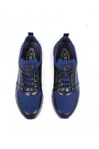 Basket Tod's "Running Scuba" noir-bleu pour homme