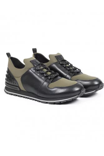 Sneakers Tod's "Running Scuba" black and khaki for men