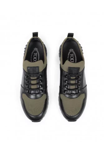 Sneakers Tod's "Running Scuba" black and khaki for men