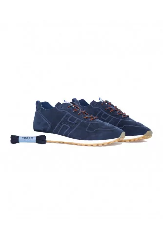 Navy blue sneakers Hogan "Running" for men