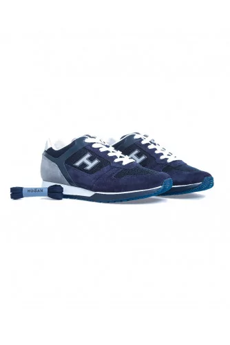Navy blue sneakers "321"Hogan for men