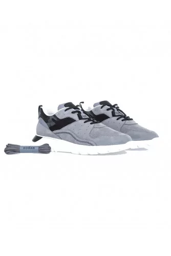 Tennis Hogan "I-Cube" gris-noir pour homme