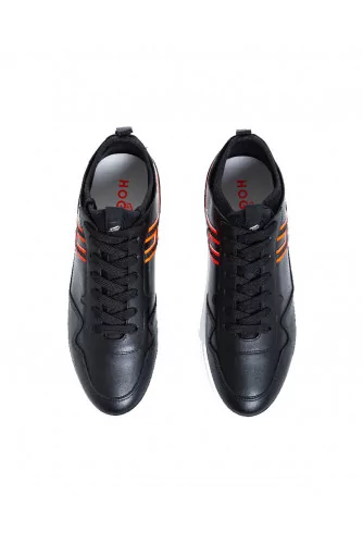 Tennis Hogan "Cassetta" noir-orange pour homme