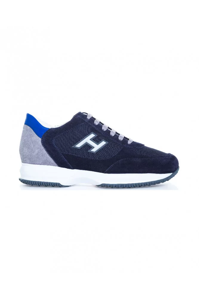 Navy blue sneakers "Interactive" Hogan for men