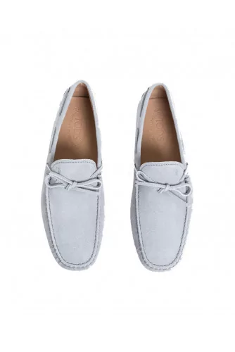 Light grey moccasins with shoelaces Tod's grey for men