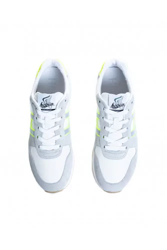 Tennis Hogan "Running" gris-blanc-jaune pour homme