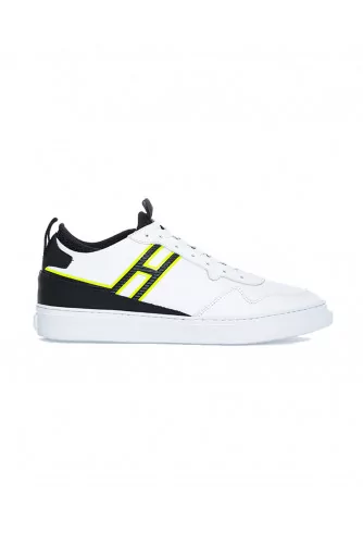 Tennis Hogan "Cassetta" blanc-noir-jaune pour homme