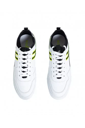 Tennis Hogan "Cassetta" blanc-noir-jaune pour homme