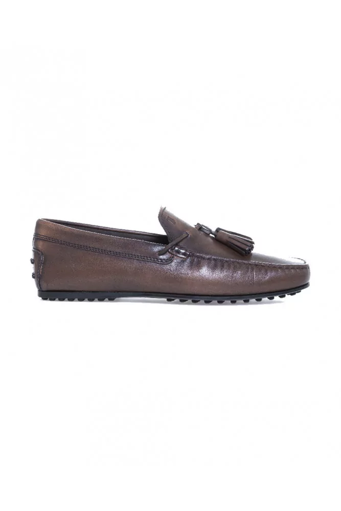 Moccasins Tod's brown with tassels for men