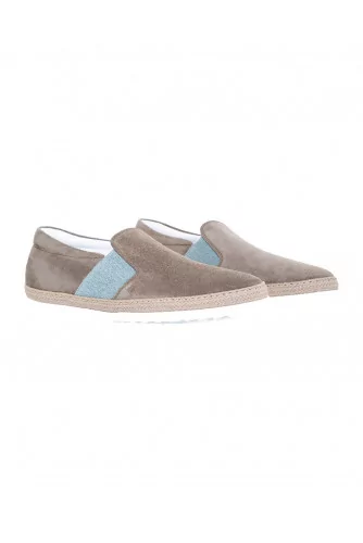 Slip-on shoes Tod's "Pantofola Cassetta" taup/beige for men