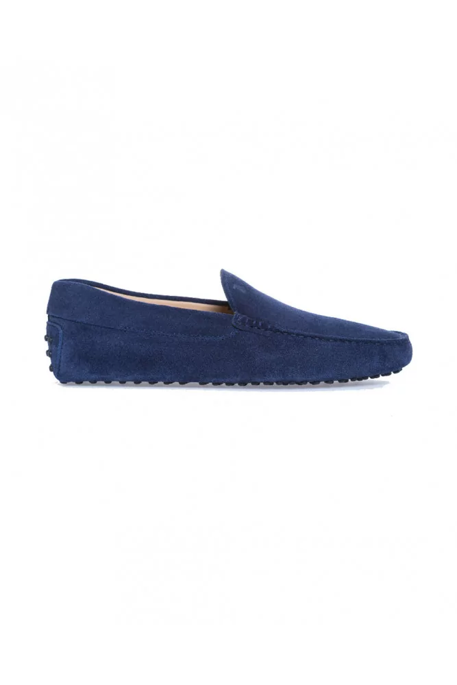 Mocassin Tod's "Pantofola" daim bleu marine pour homme