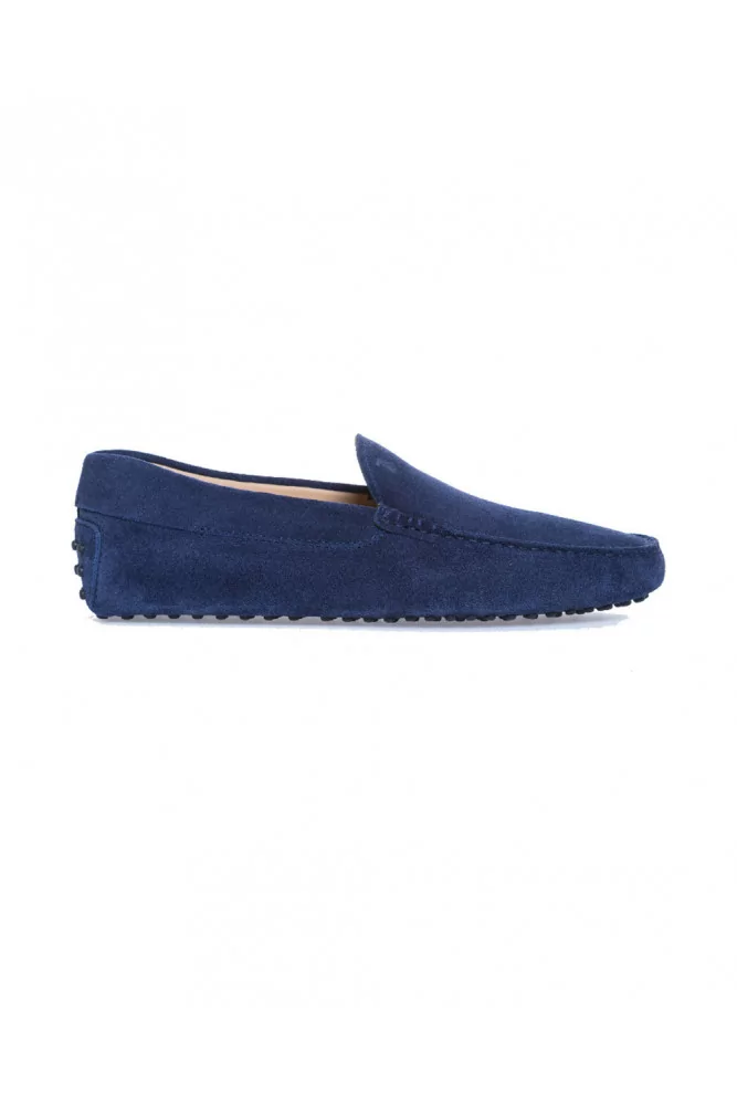 Moccasins "Pantofola" galaxy blue with smooth upper for men