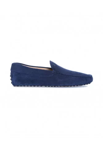 Moccasins "Pantofola" galaxy blue with smooth upper for men