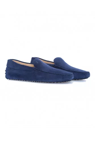 Moccasins "Pantofola" galaxy blue with smooth upper for men