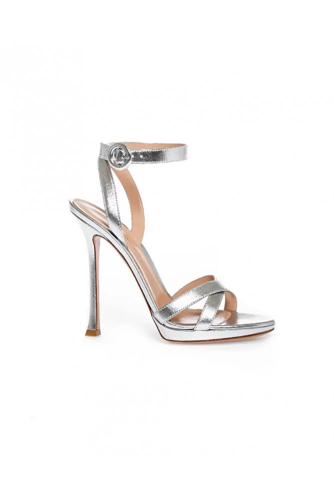 gianvito rossi silver heels