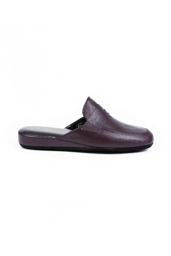 Mule Line Loup "Jacques" bordeaux pour homme