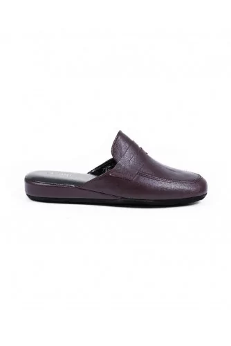 Mule Line Loup "Jacques" bordeaux pour homme