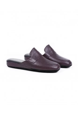 Mule Line Loup "Jacques" bordeaux pour homme