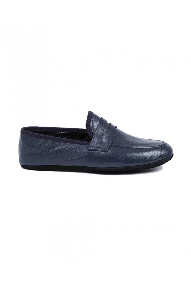 Mocassin Line Loup "Roby" bleu marine pour homme